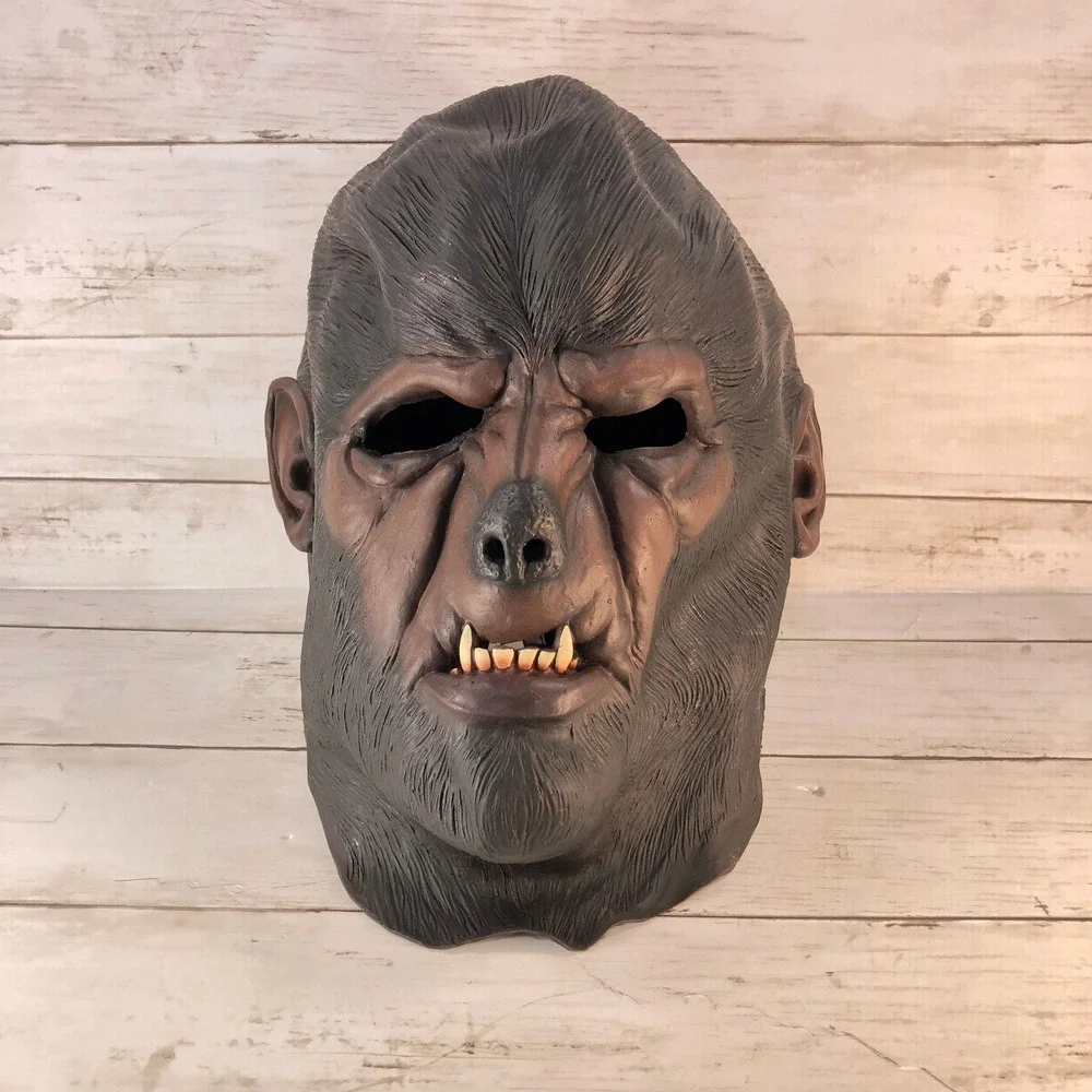 Vintage 1997 Wolfman Mask Universal Monsters Paper Magic Group Latex Horror Bro